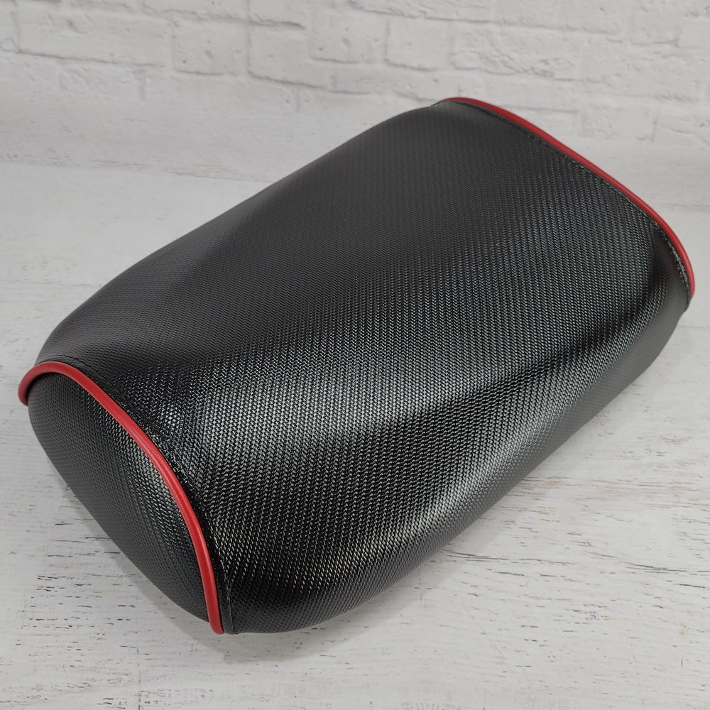 Honda Ruckus black carbon fiber seat cover
