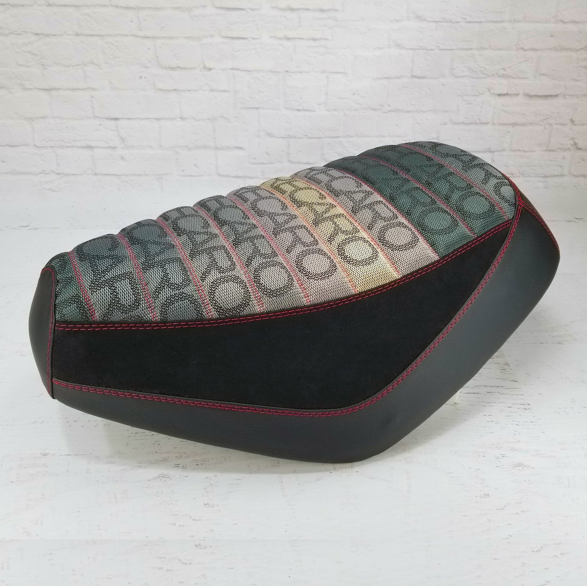 Honda Elite SA50 Recaro Alcantara seat cover detail by Cheeky Seats