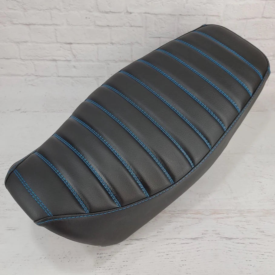Honda Grom MSX125 Seat Cover Padded Tuck and Roll, handmade Honda Grom seat cover by Cheeky Seats, featured product view