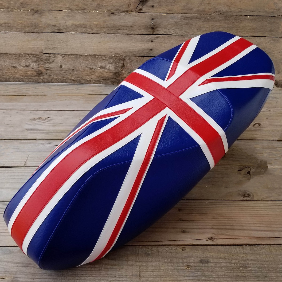 Vespa GTS 250/300 Union Jack British flag seat cover by Cheeky Seats