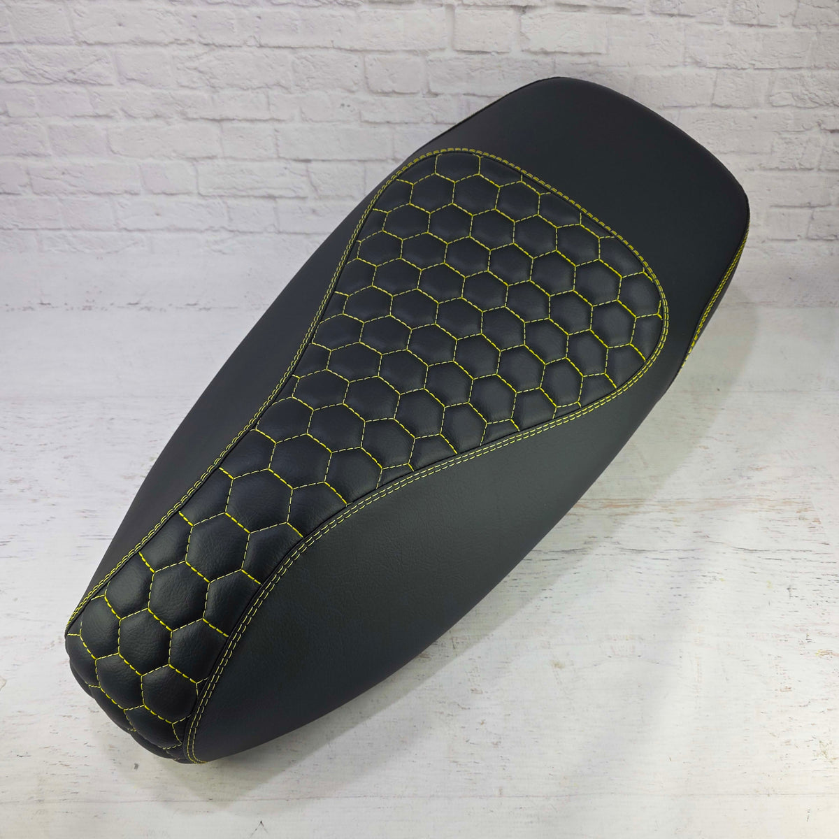 Vespa Gts 2006 - 2026 250 / 300 Hand stitched Hexagon Seat cover by Cheeky Seats