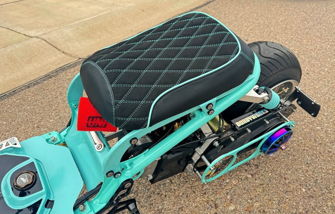 Honda Ruckus Alcantara suede diamond seat cover