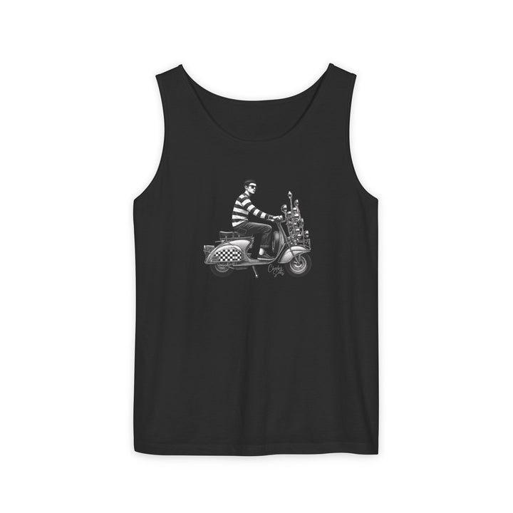 Unisex Tank Top Mod Scooterist, Scooter Gifts, Cheeky Seats