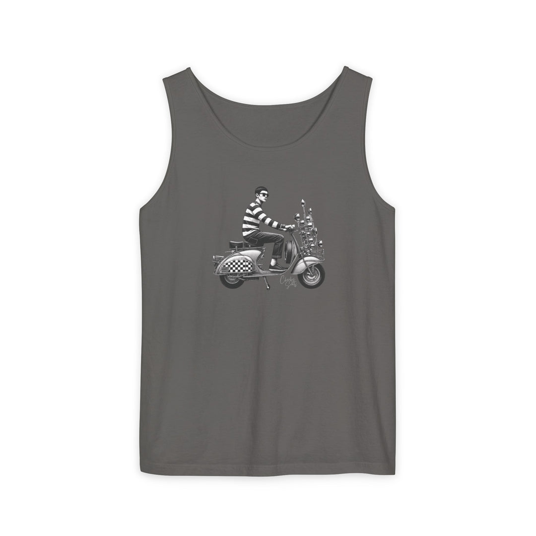 Unisex Tank Top Mod Scooterist, Scooter Gifts, Cheeky Seats