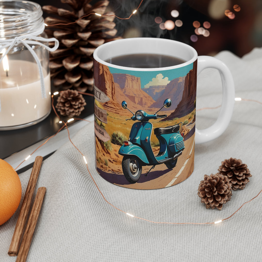 Vintage Vespa Scooter Coffee Mug