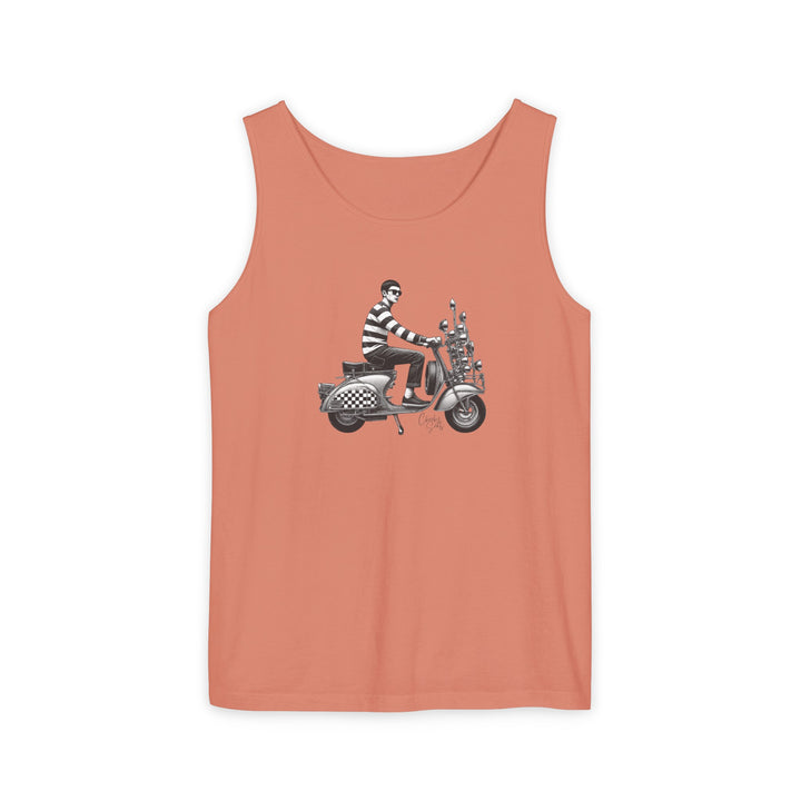 Unisex Tank Top Mod Scooterist, Scooter Gifts, Cheeky Seats