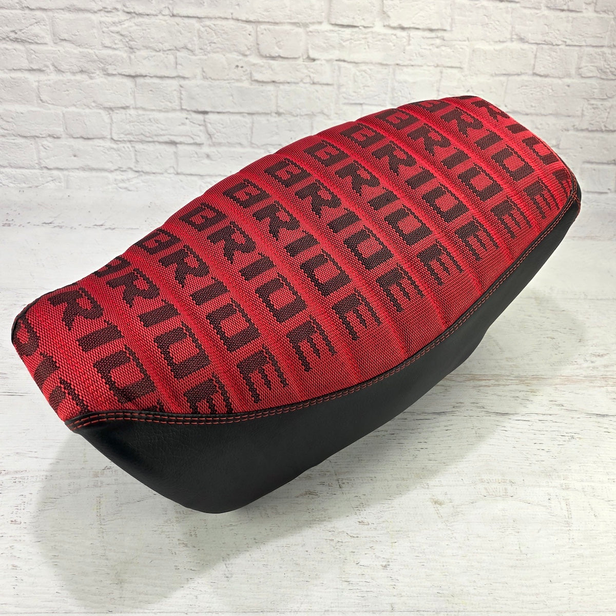 Honda Grom Red Bride Seat Cover 2022-2026, handmade Honda Grom seat cover by Cheeky Seats, featured product view