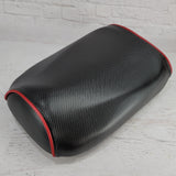 Honda Ruckus black carbon fiber seat cover