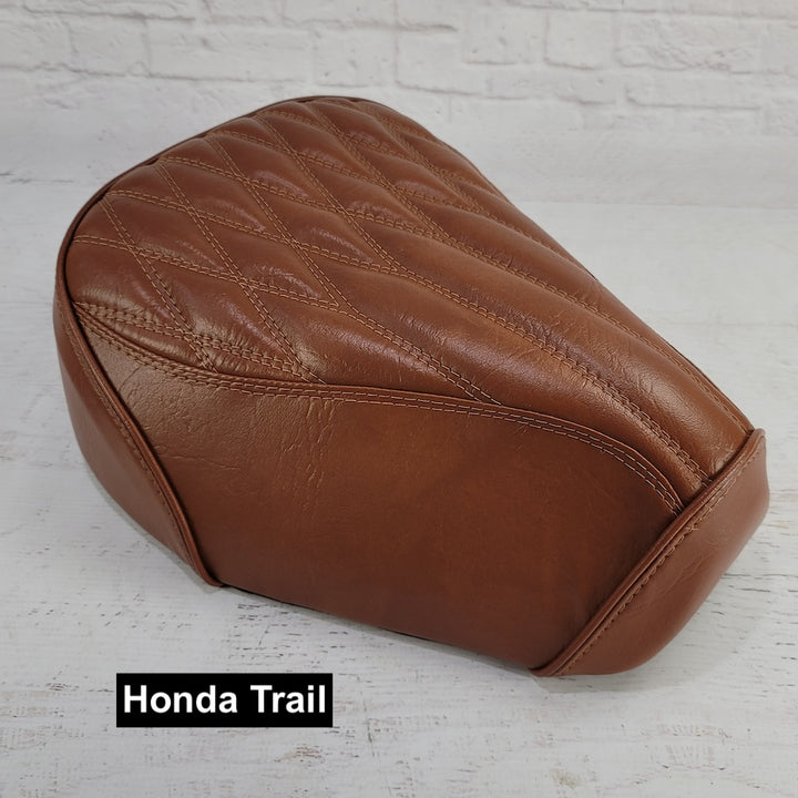 Honda Super Cub / Trail Chestnut Diamond Pleat Seat Cover