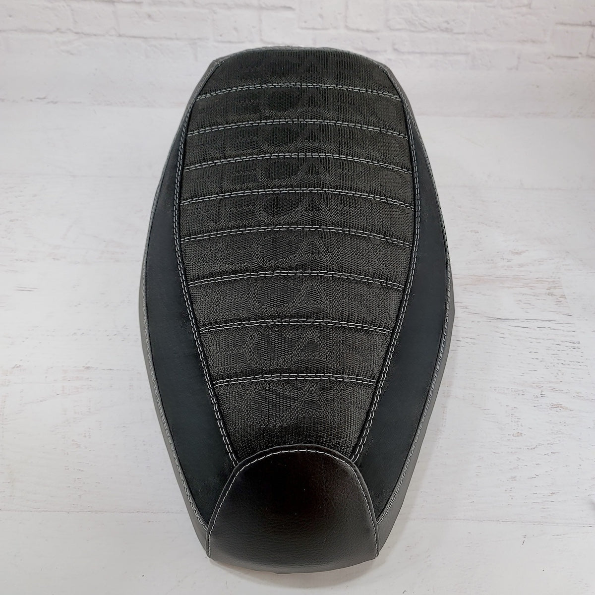 Honda Dio Recaro and Alcantara® Suede Seat Cover, handmade Honda Dio seat cover by Cheeky Seats, product detail view 6