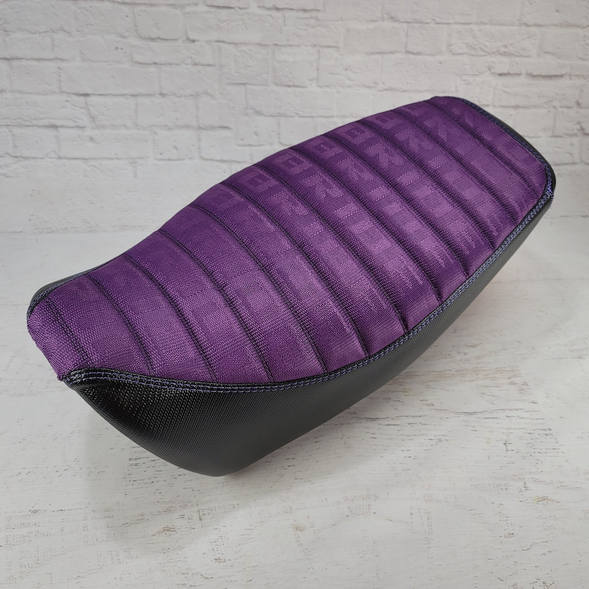 Honda Grom PURPLE BRIDE Seat Cover, handmade Honda Grom seat cover by Cheeky Seats, featured product view
