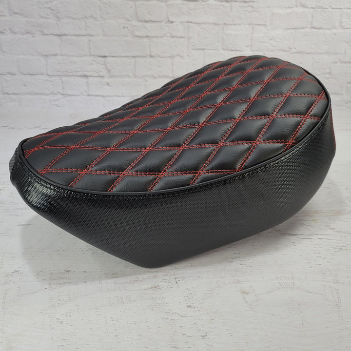 Honda Monkey Double Diamond Stitch with Piping Seat Cover Handmade