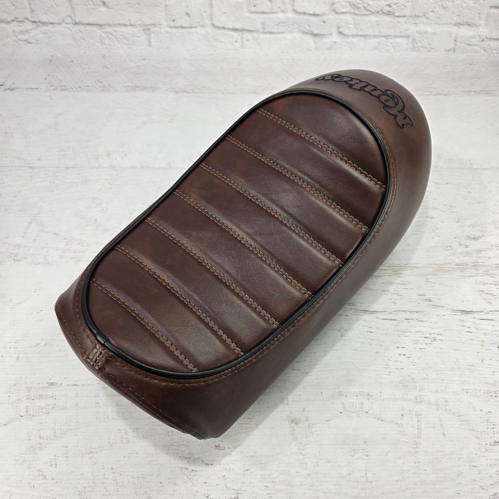 Honda Monkey KITACO Whiskey Brown tuck-and-roll seat cover