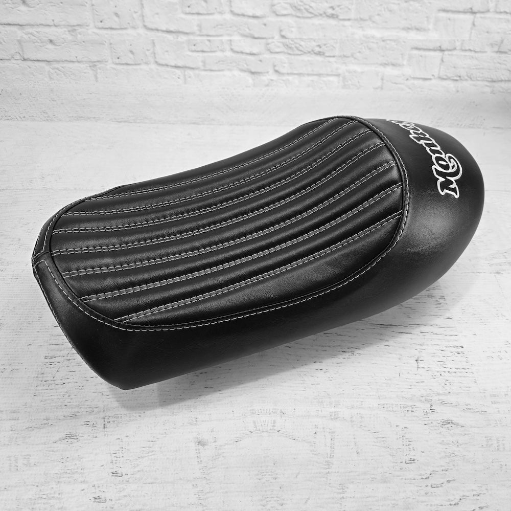 Honda Monkey KITACO satin black vertical pleat seat cover