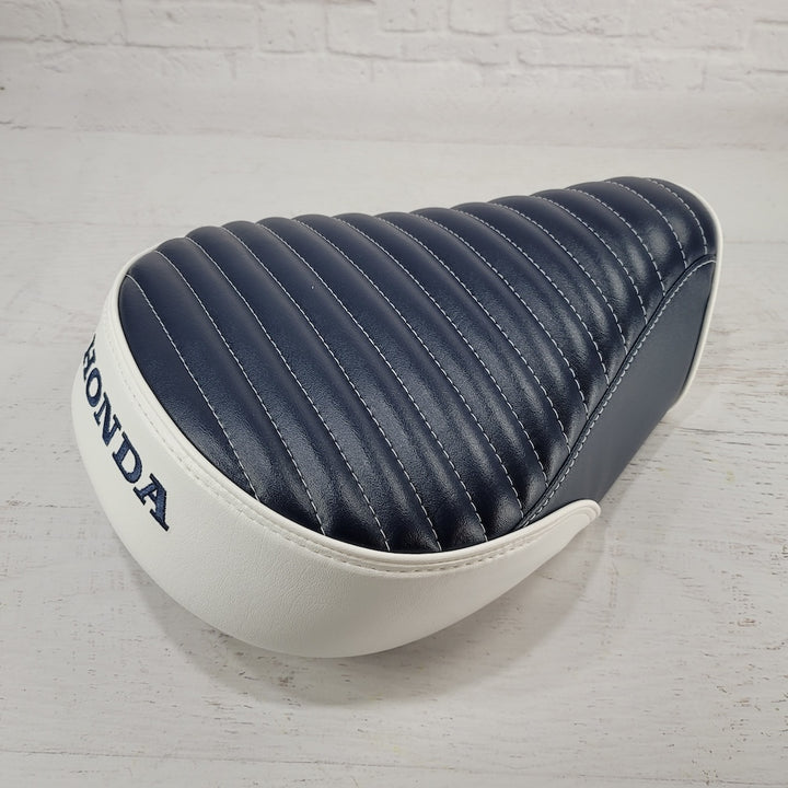 Honda Super Cub / Trail 125 Navy Blue Mini Pleat Two Tone Seat Cover