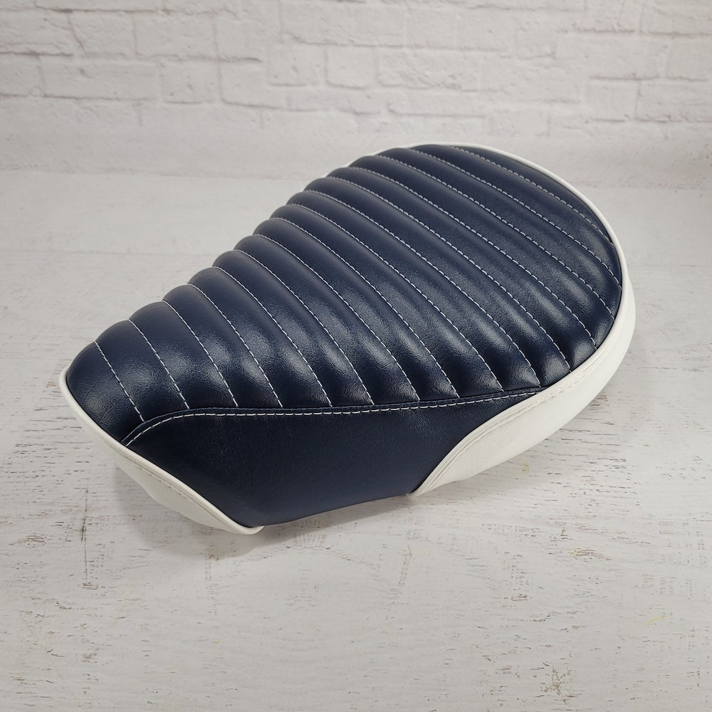 Honda Super Cub / Trail 125 Navy Blue Mini Pleat Two Tone Seat Cover