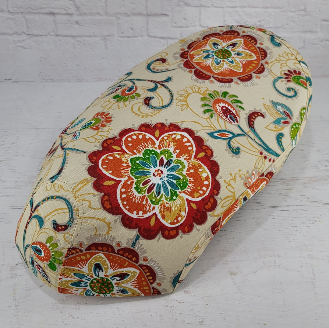 Lance Cali / Havana Classic Ecru Flowers Floral Scooter Seat Cover