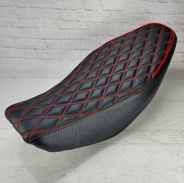 Honda Navi Seat Cover Black Double Diamond with Piping