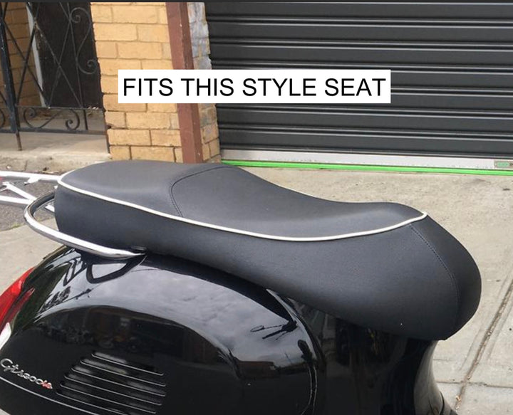 Vespa GTS 300 Matte Black Seat Cover 2014 and earlier