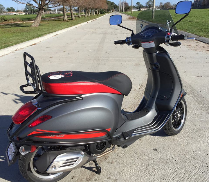 Vespa Sprint / Primavera Seat Cover Back and Red