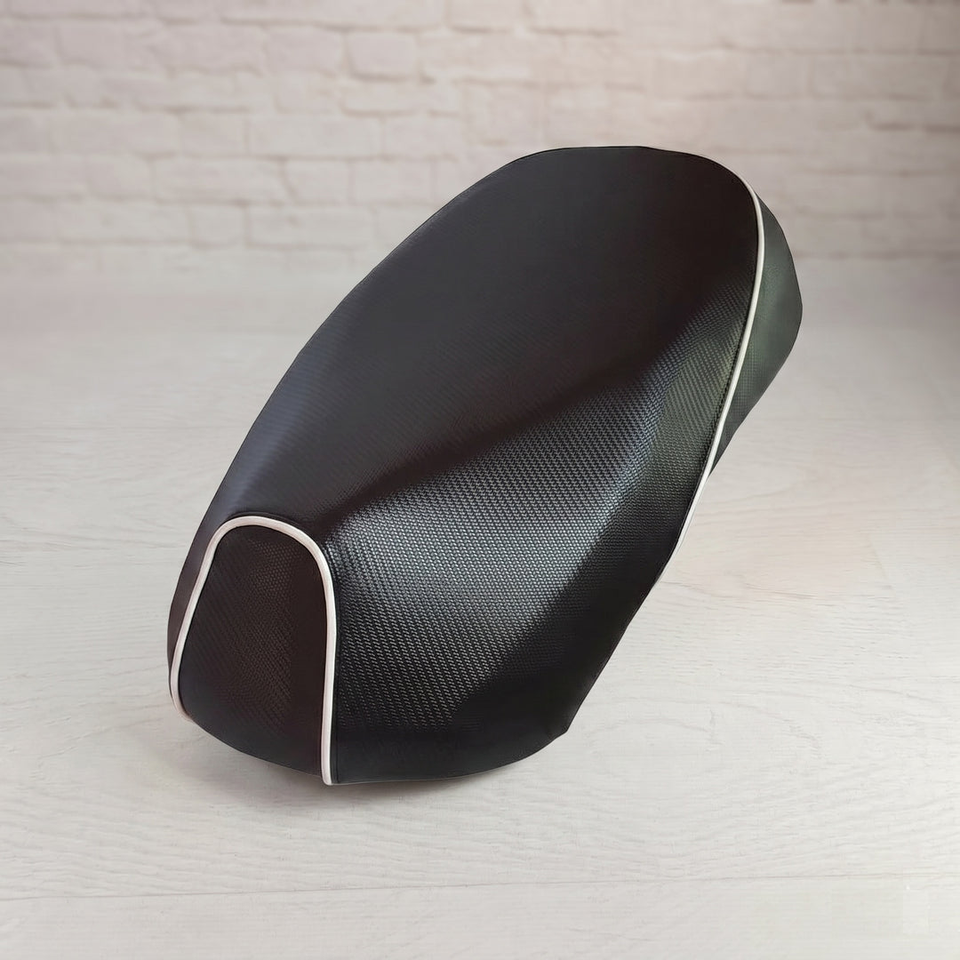 Sym Mio Seat Cover Carbon Fiber Black and Gray