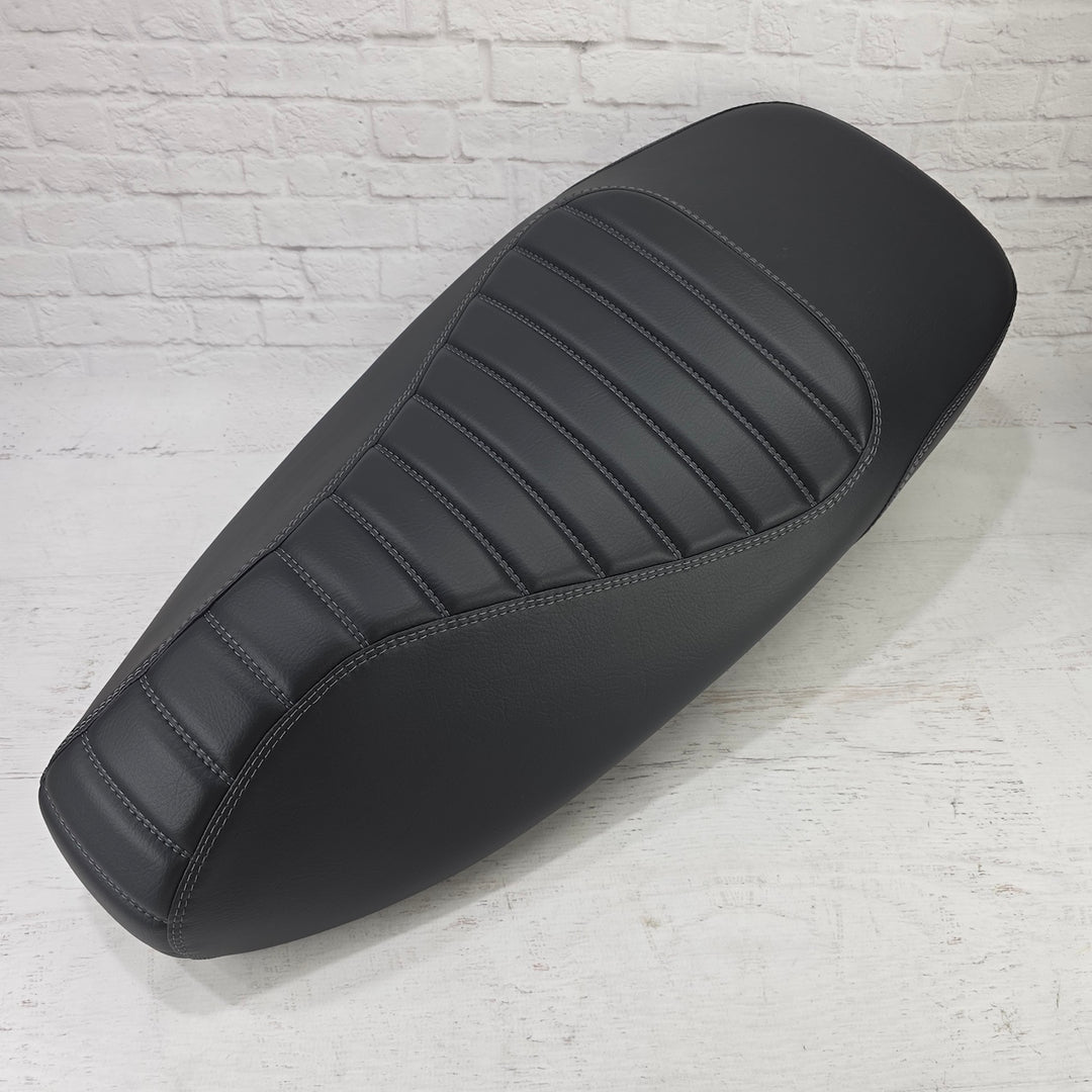 Vespa GTS 250 / 300 Black Tuck and Roll Seat Cover Choose your Stitch Color