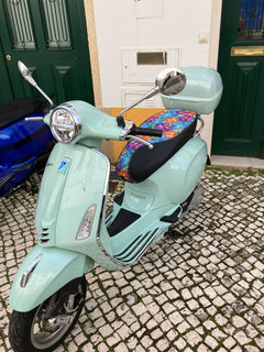 Hawaiian Flower Waterproof Scooter Seat Cover - Mahalo! for Vespa · Honda · Kymco · Genuine · Lance · More