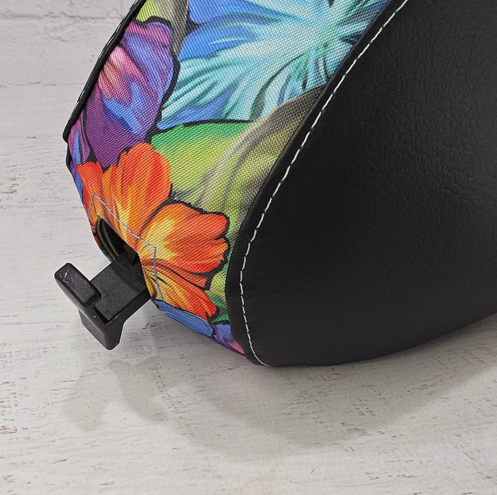 Hawaiian Flower Waterproof Scooter Seat Cover - Mahalo! for Vespa · Honda · Kymco · Genuine · Lance · More