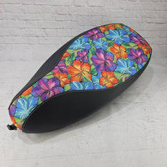 Hawaiian Flower Waterproof Scooter Seat Cover - Mahalo! for Vespa · Honda · Kymco · Genuine · Lance · More