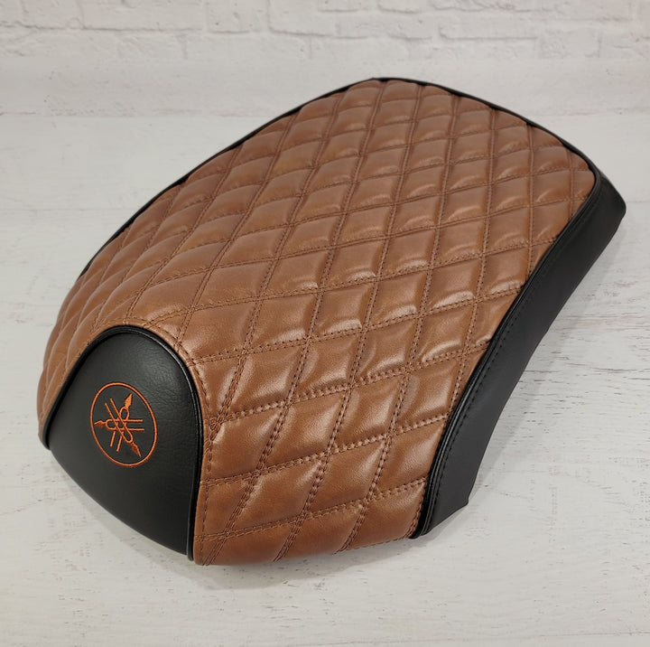 Yamaha C3 Black and Tan Diamond Seat Cover XF 50 VOX Giggle