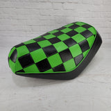 Honda Elite SA50 – Checkers Seat Cover, handmade Honda Elite SA50 seat cover by Cheeky Seats, featured product view