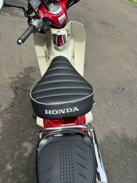 Honda Super Cub / Trail 125 BLACK Tuck and Roll Seat Cover