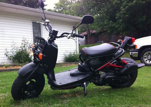 Honda Ruckus Seat Cover Black Carbon Fiber