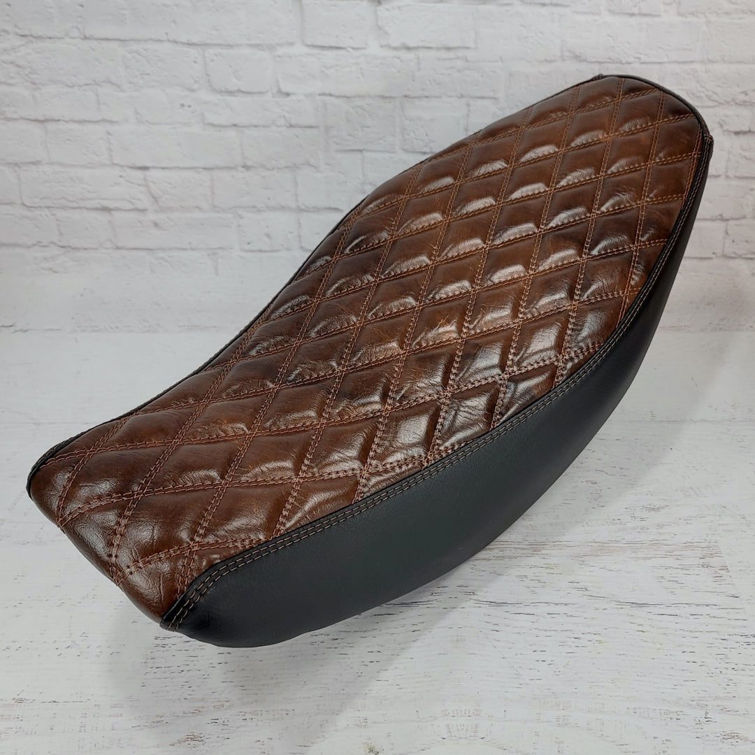 Honda NAVI Deep Brown Tobacco and Black Diamond Seat Cover