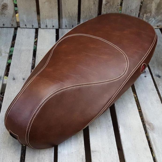 Vespa Sprint / Primavera Distressed Whiskey Seat Cover