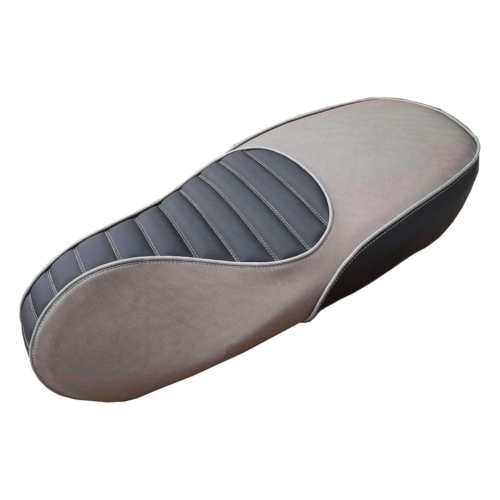 Vespa Sprint Primavera Padded Gray Two Tone Scooter Seat Cover by Cheeky Seats