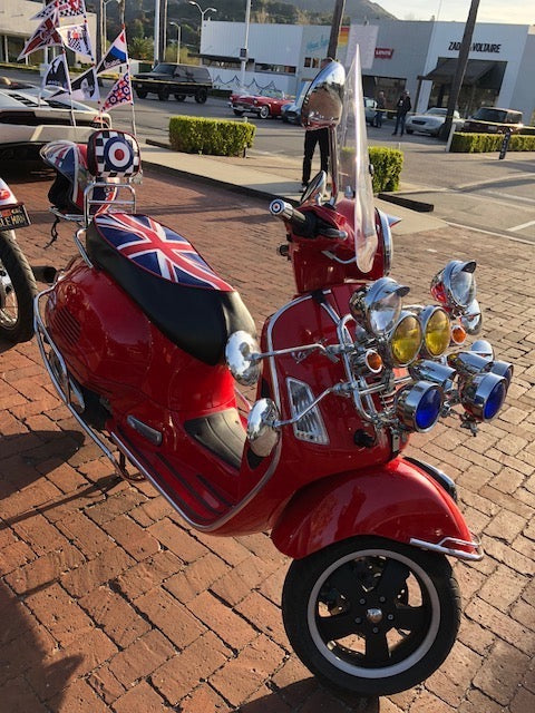 Vespa GTS Union Jack British Flag Seat Cover