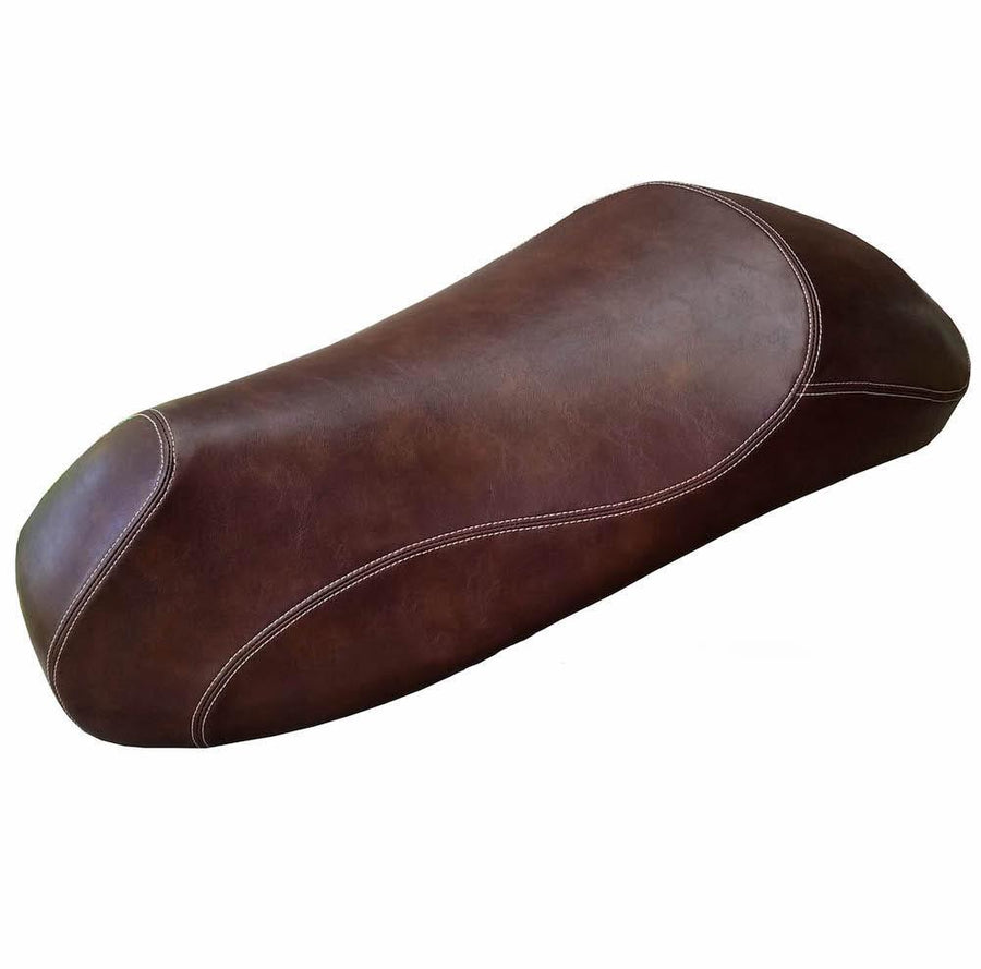 Vespa GTV GTS Seat Cover Whiskey Brown French Seams