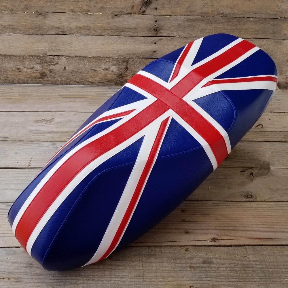 Vespa GTS Union Jack British Flag Seat Cover by Cheeky Seats