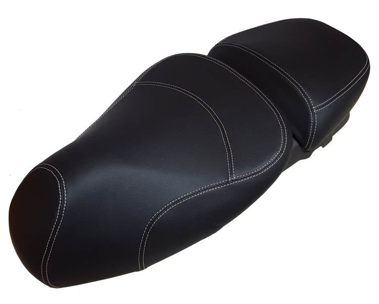 Vespa GTV Black Seat Cover with French Seams