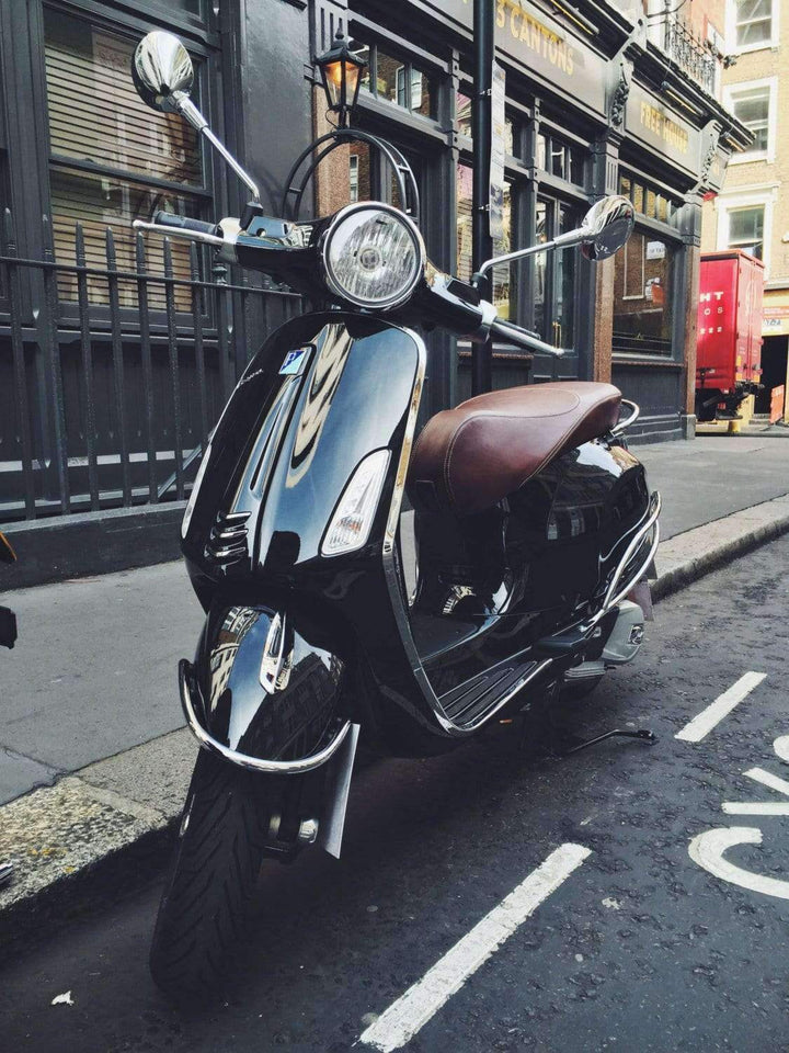 Vespa Sprint / Primavera Distressed Whiskey Seat Cover