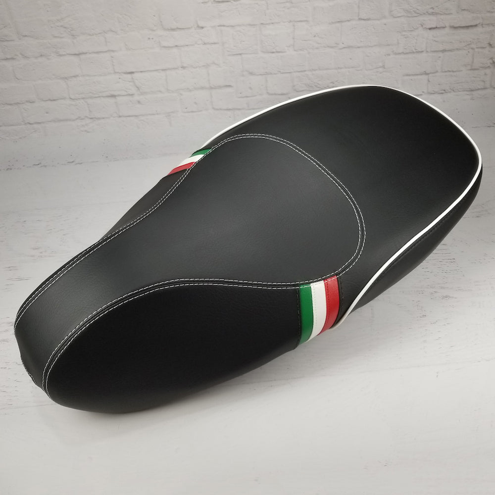 Vespa Sprint Primavera Black with Italian Racing Stripes